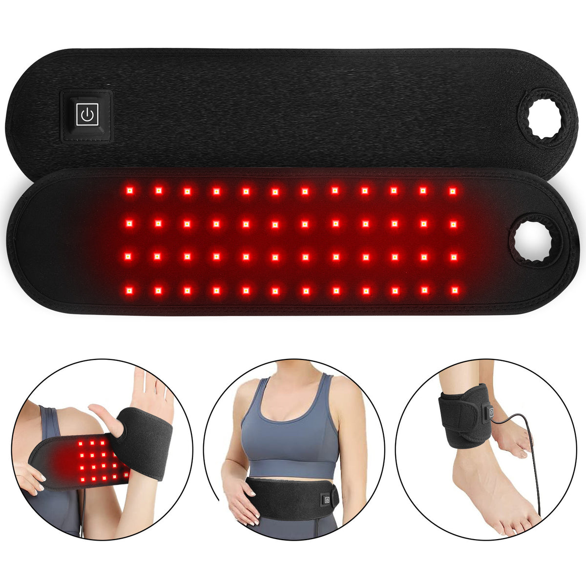Red Light Physical Therapy Band Infrared Heating Physiotherapy Sports Sprain