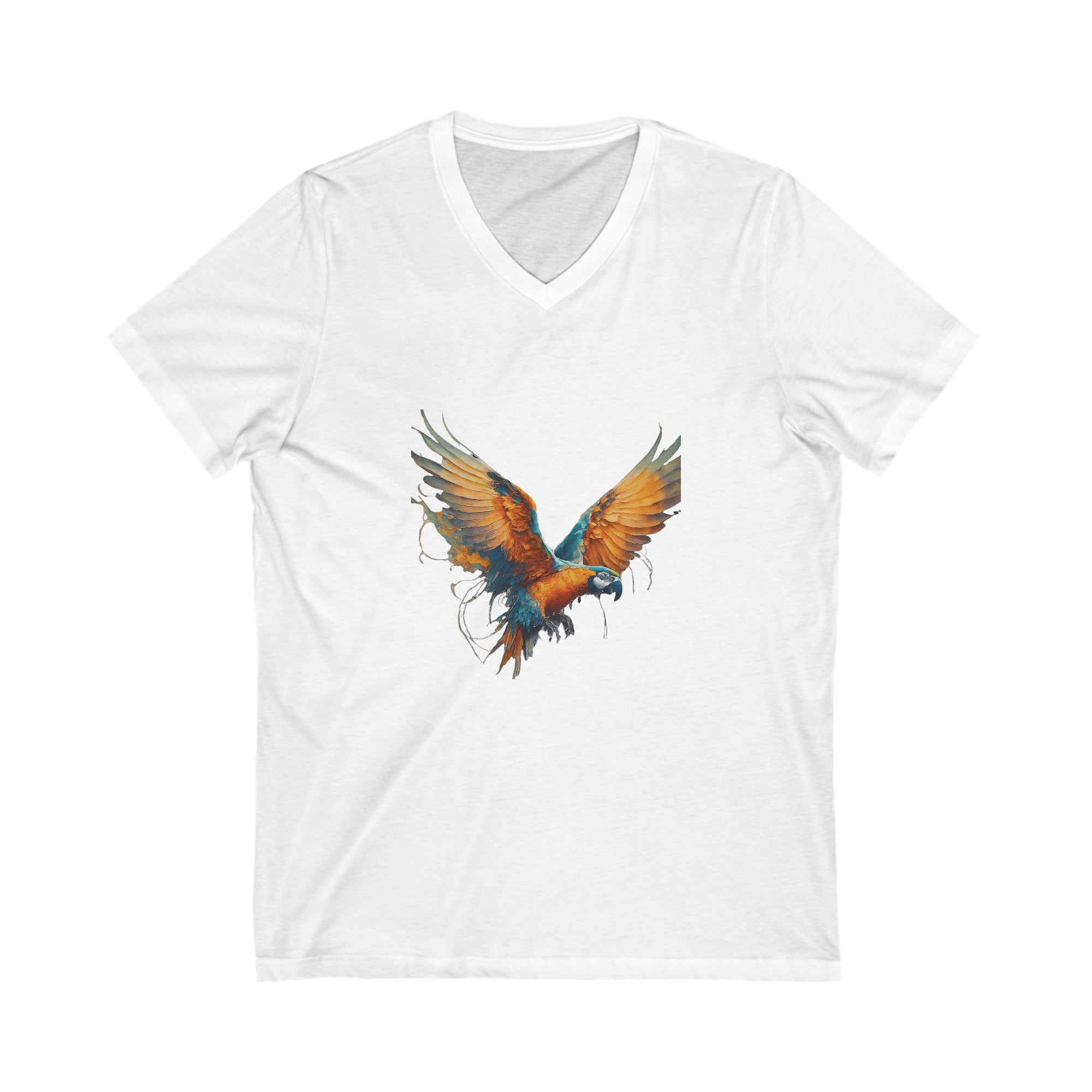 All-Day Comfort: Unisex Jersey Tees - Look & Feel Great All Day! Short Sleeve V-Neck Tee