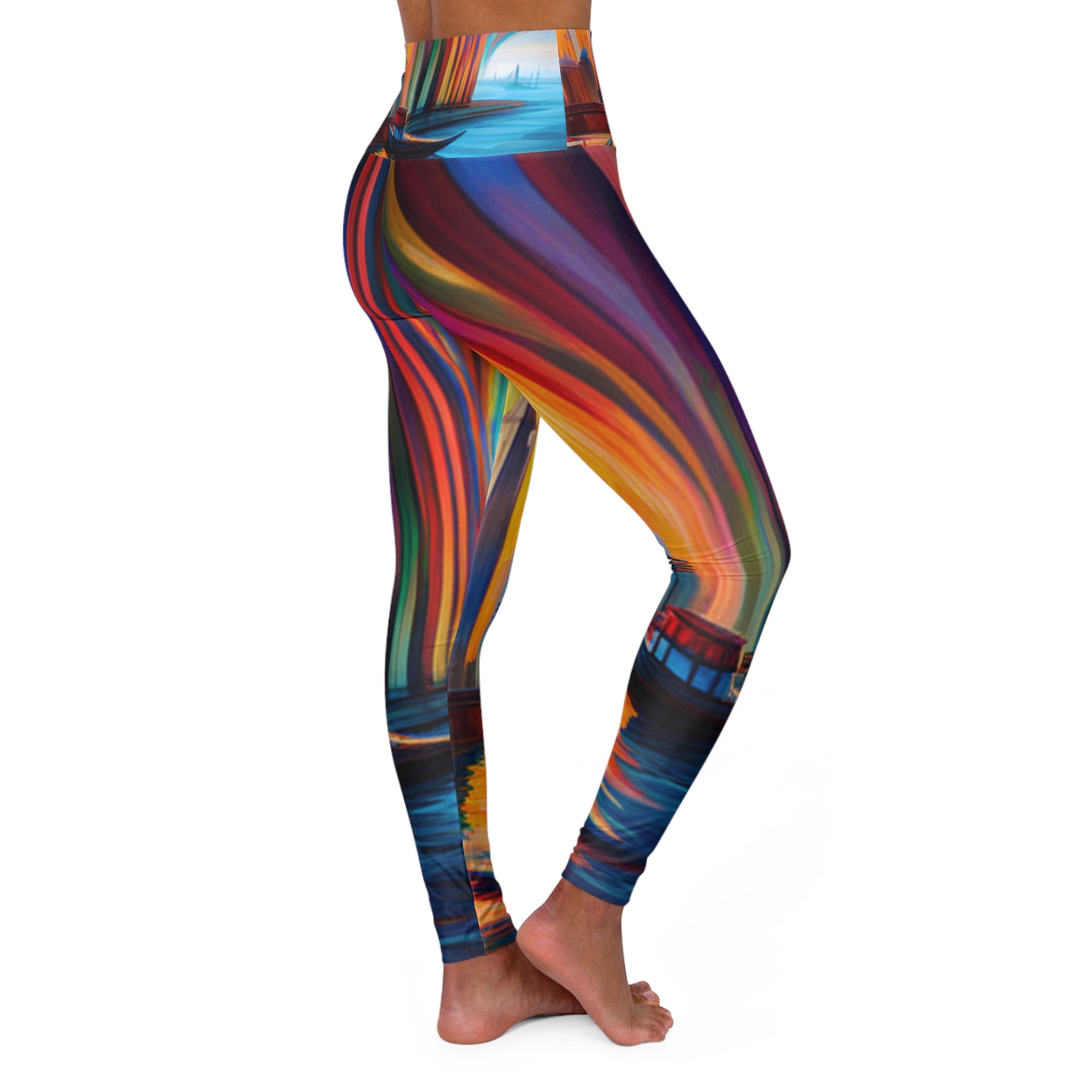 High Waisted Yoga Leggings (AOP)