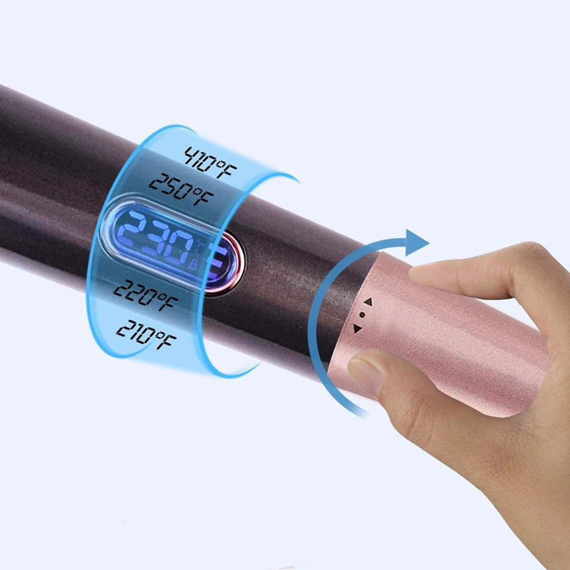 2-in-1 Ionic Hair Straightener & Curler – Anti-Static, Fast Heat, Dual Voltage