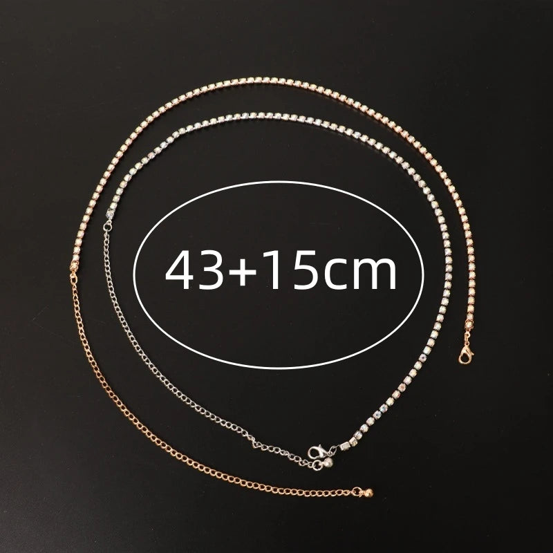 Sparkle on the beach with a rhinestone thigh chain!