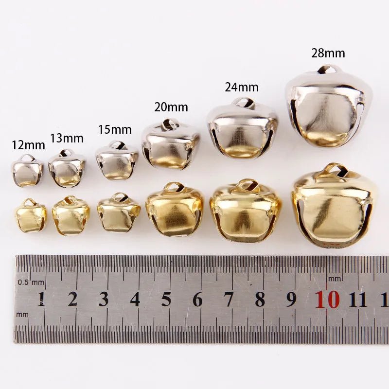 best 12-30mm 10Pcs Iron Jingle Bells Pendants Hanging Christmas Tree Ornaments Decorations For Home Festival Party Diy Crafts shop online at M2K Trends for