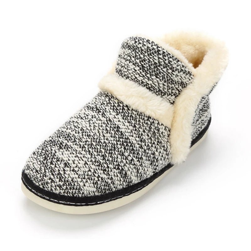 best 2020 Winter Women Slippers Cotton Home Shoes Couples Lovers Wool Warm Plush Indoor Floor Slippers Non-slip Men Soft Shoes shop online at M2K Trends for