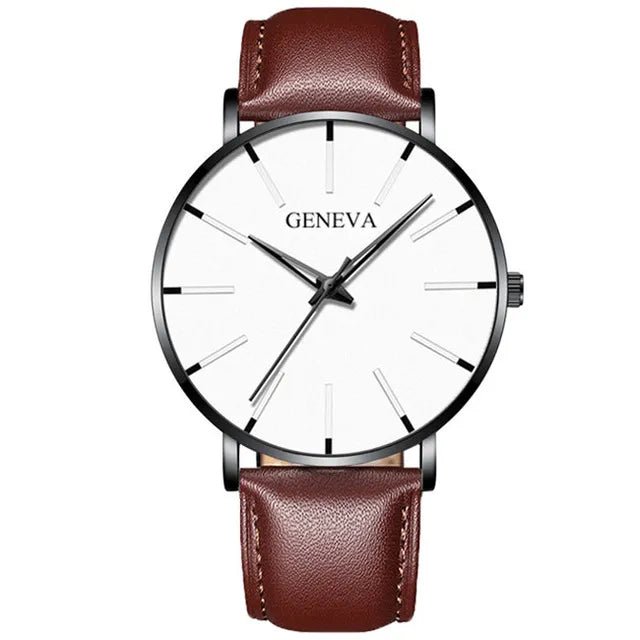 best 2021 Minimalist Men's Fashion Ultra Thin Watches Simple Men Business Stainless Steel Mesh Belt Quartz Watch relogio (KWT2236) shop online at M2K Trends for