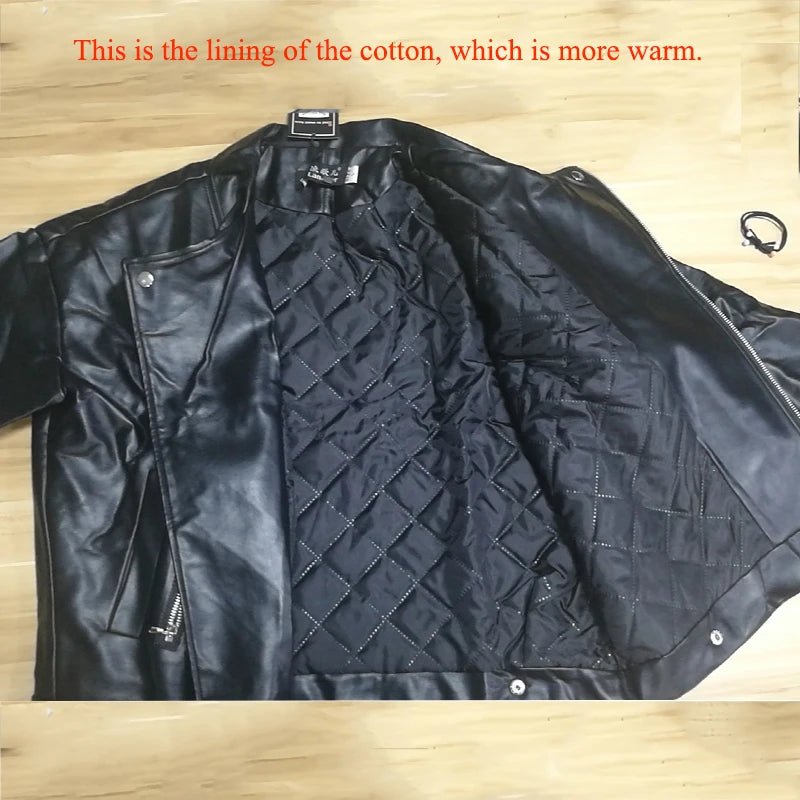 best 2021 New Arrival Women Autumn Winter Leather Jacket Oversized Boyfriend Korean Style Female Faux Coat Outwear Black Bike Jacket shop online at M2K Trends for