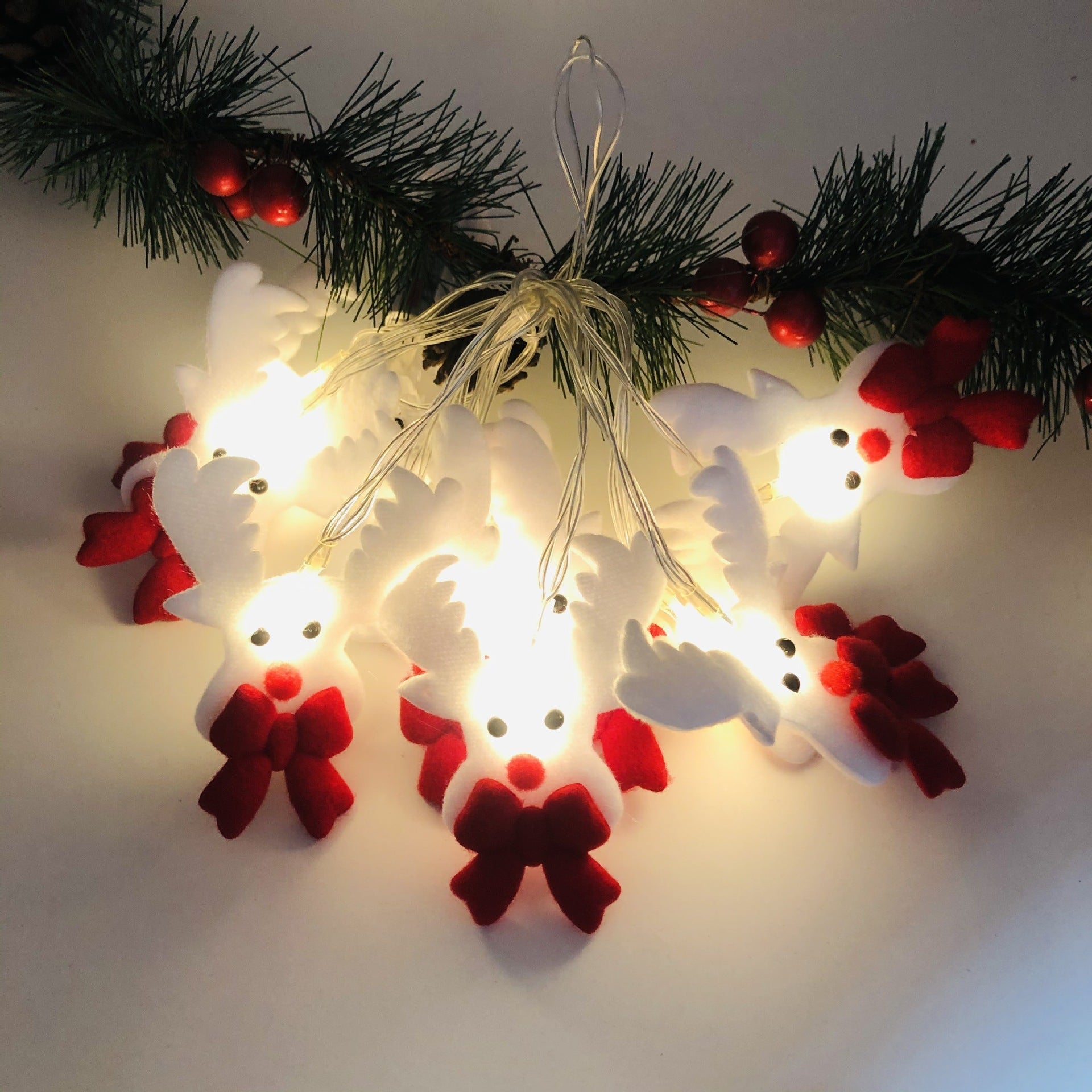best 2023 Christmas Decoration Snowman LED String Lights Garland Xmas Fairy Lights Decor For Home Navidad Christmas Ornament New Year 0 shop online at M2K Trends for
