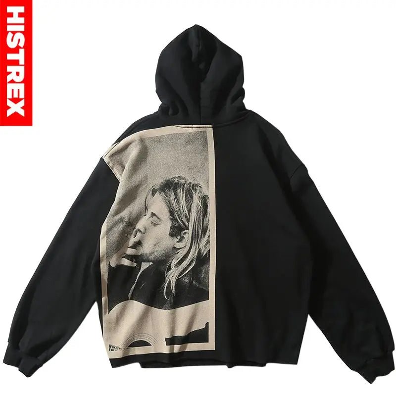 best 2023 Men Hip Hop Hoodie Sweatshirt,Smoking Print Streetwear,Harajuku Vintage Pullover,Grunge Y2k Loose Hoody,Ugly Nevermind Hood shop online at M2K Trends for