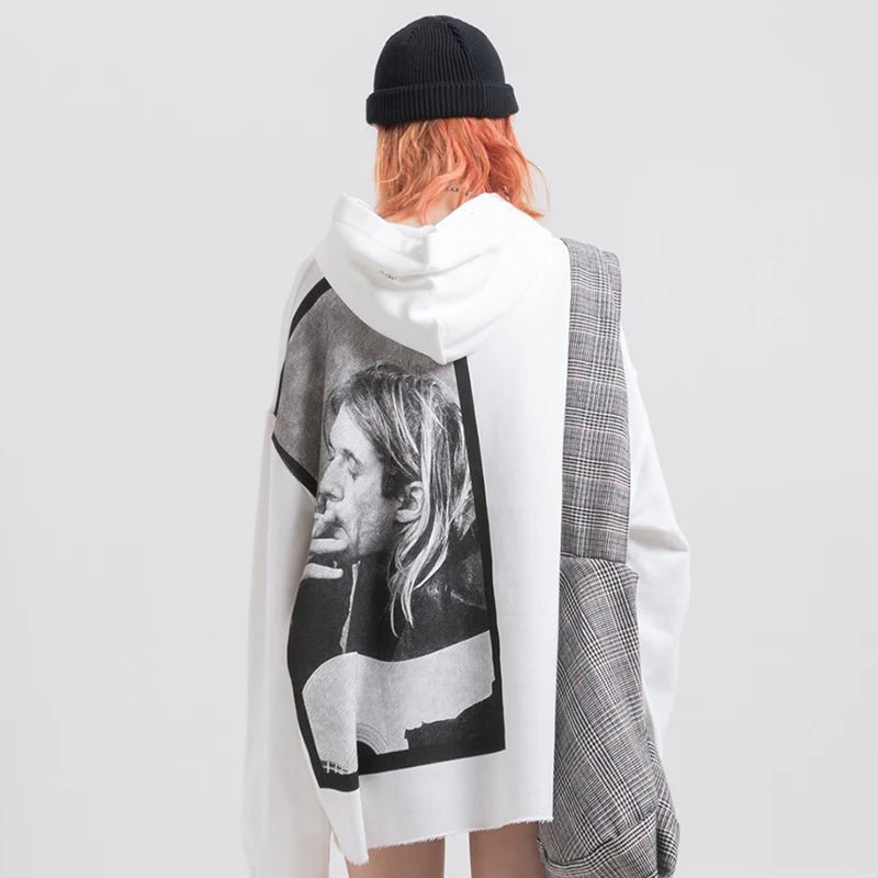 best 2023 Men Hip Hop Hoodie Sweatshirt,Smoking Print Streetwear,Harajuku Vintage Pullover,Grunge Y2k Loose Hoody,Ugly Nevermind Hood shop online at M2K Trends for