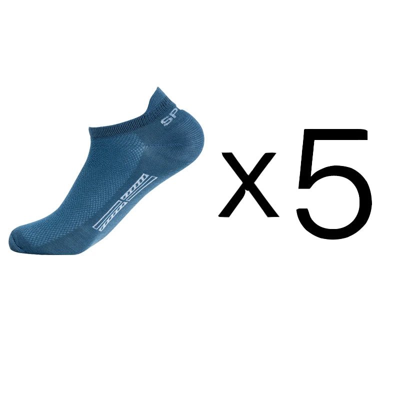 best 5 Pairs/Lot High Quality Men Ankle Socks Breathable Cotton Sports Mesh Casual Athletic Thin Cut Short Sokken Plus Size shop online at M2K Trends for