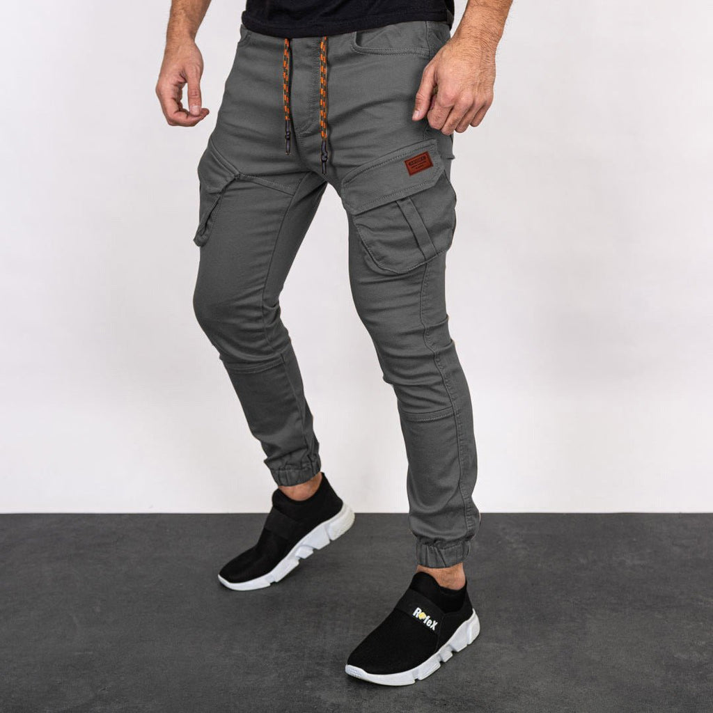 best Best New Style Solid Color cargo pants Casual Trousers Men's Footwear Overalls for sale online. Pants shop online at M2K Trends for mens pants