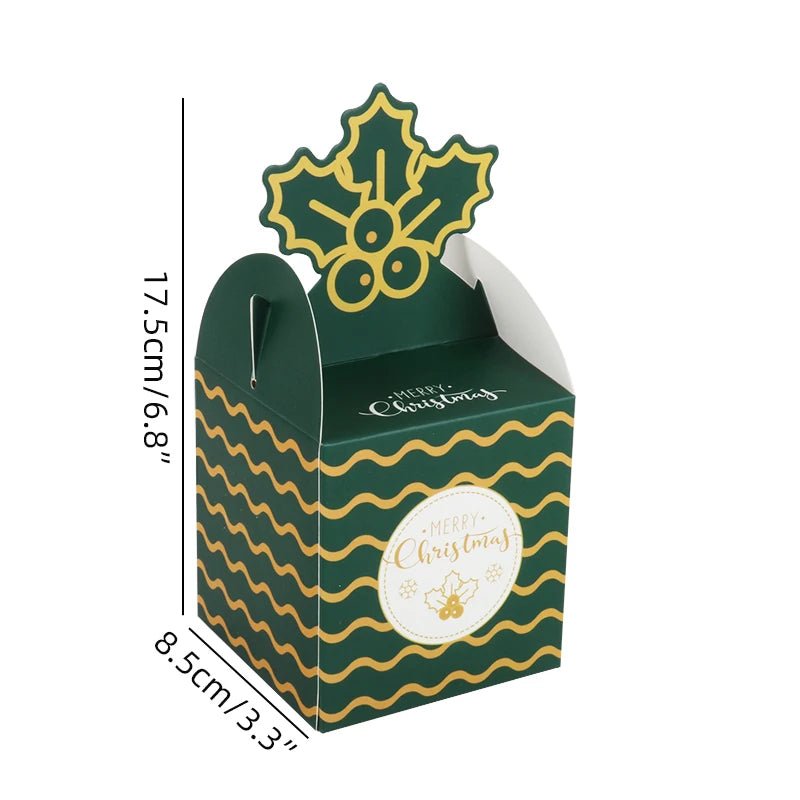 best Christmas paper Kids Candy Box Bag Navidad 2021 New year christmas home decoration Natal gift bags Kerst Noel Treats packing box shop online at M2K Trends for