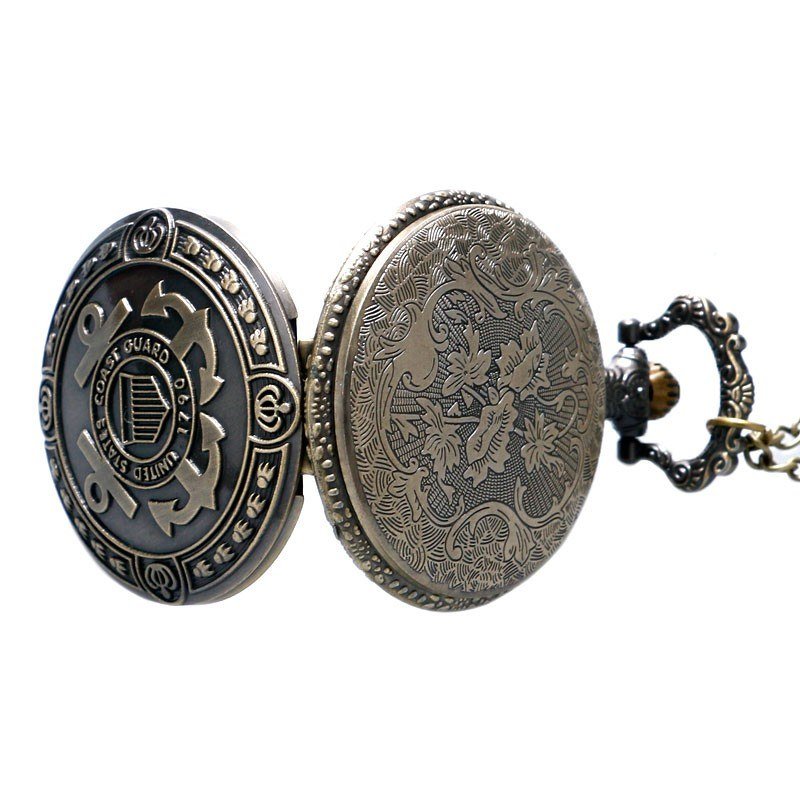 best Hot Sale Bronze United States Coast Guard 1790 Theme Pocket Watch Men Navy Creative Gift for Women Fob Watches Jewelry & Watches shop online at M2K Trends for watch in GTA for sale