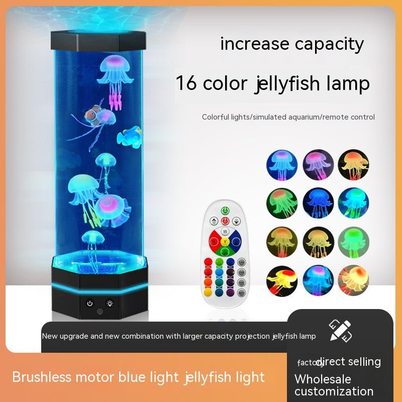 best Jellyfish Lava Lamp 17 Colors Changing 15inch Jellyfish Lamp With Remote Control USB Plug-in Bubble Fish Lamp Kids Night Light Creative Projector Lamp Home Decor 0 shop online at M2K Trends for