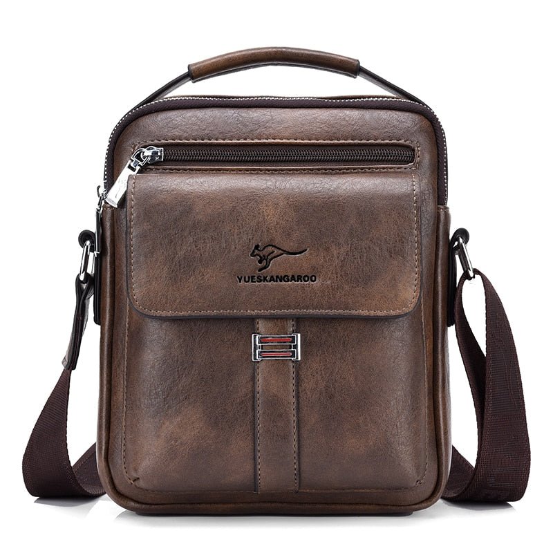 best Kangaroo Luxury Brand Men&#39;s Shoulder Bag Vintage Messenger Bag Leather Men Handbag Split Leather Crossbody Bags For Men 2020 New 0 shop online at M2K Trends for