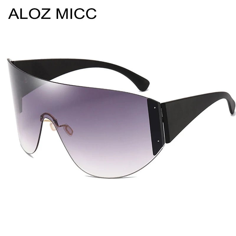 best Ladies Steampunk Goggle Sunglasses Men Oversized Trends Punk Y2k One piece Mask Sunshade Sun Glasses Female 2000'S Brand Oculos shop online at M2K Trends for