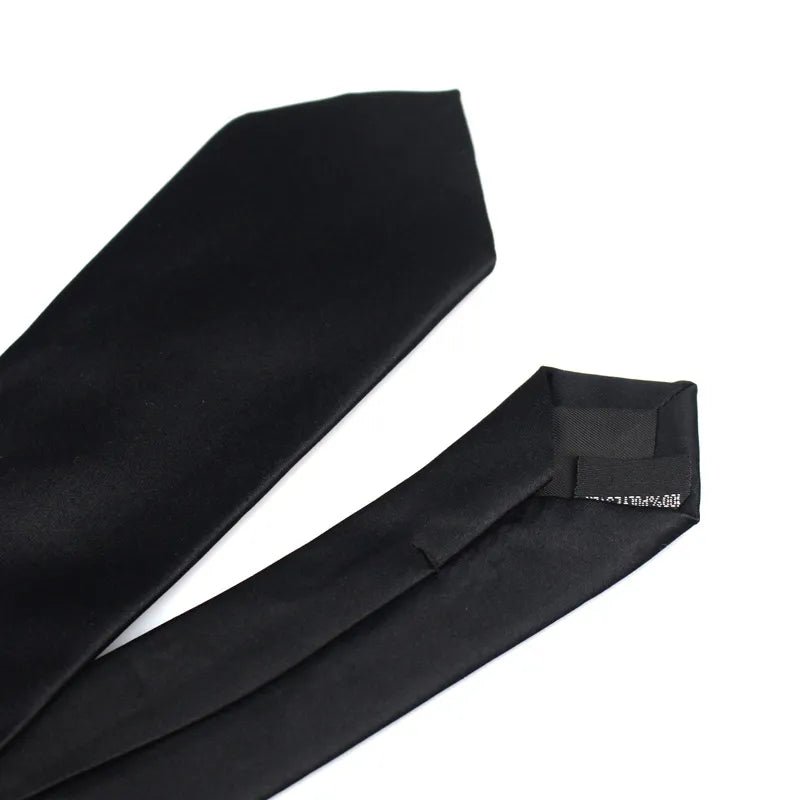 best New Classic Black Ties for Men Silk Mens Neckties for Wedding Party Business Adult Neck Tie 3 Sizes Casual Solid Tie shop online at M2K Trends for