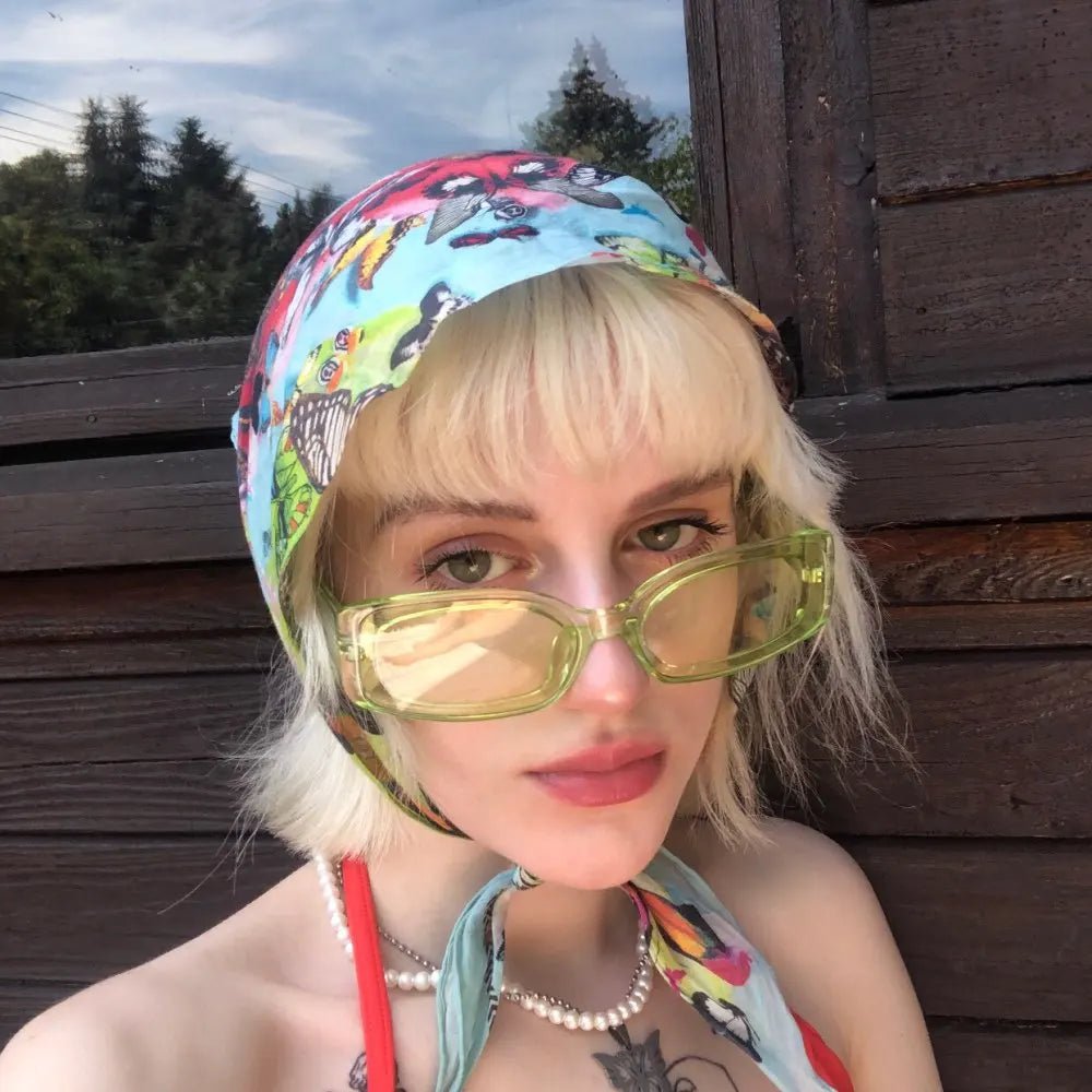 best New Fashion Vintage Y2K Sunglasses Women Brand Designer Retro Sunglass Rectangle Sun Glasses Female Uv400 Lens Eyewears Oculos shop online at M2K Trends for