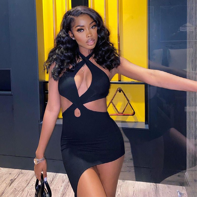 best New Style Dress For Women Summer Women's Cross Short Mini Dresses Party Club Outfit women dress shop online at M2K Trends for women dress