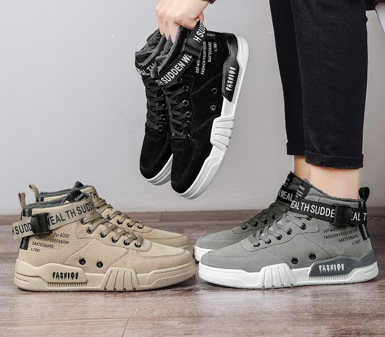 best Outdoor simple Shoes Men Breathable CasualComfortable Shoes Men Comfortable High-Top Men Sneakers Shoes shop online at M2K Trends for mens shoes