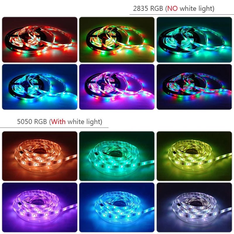 best RGB LED Strip 5M 10M 15M SMD 5050 2835 Waterproof DC12V Light Smart Lighting shop online at M2K Trends for LED Lighting