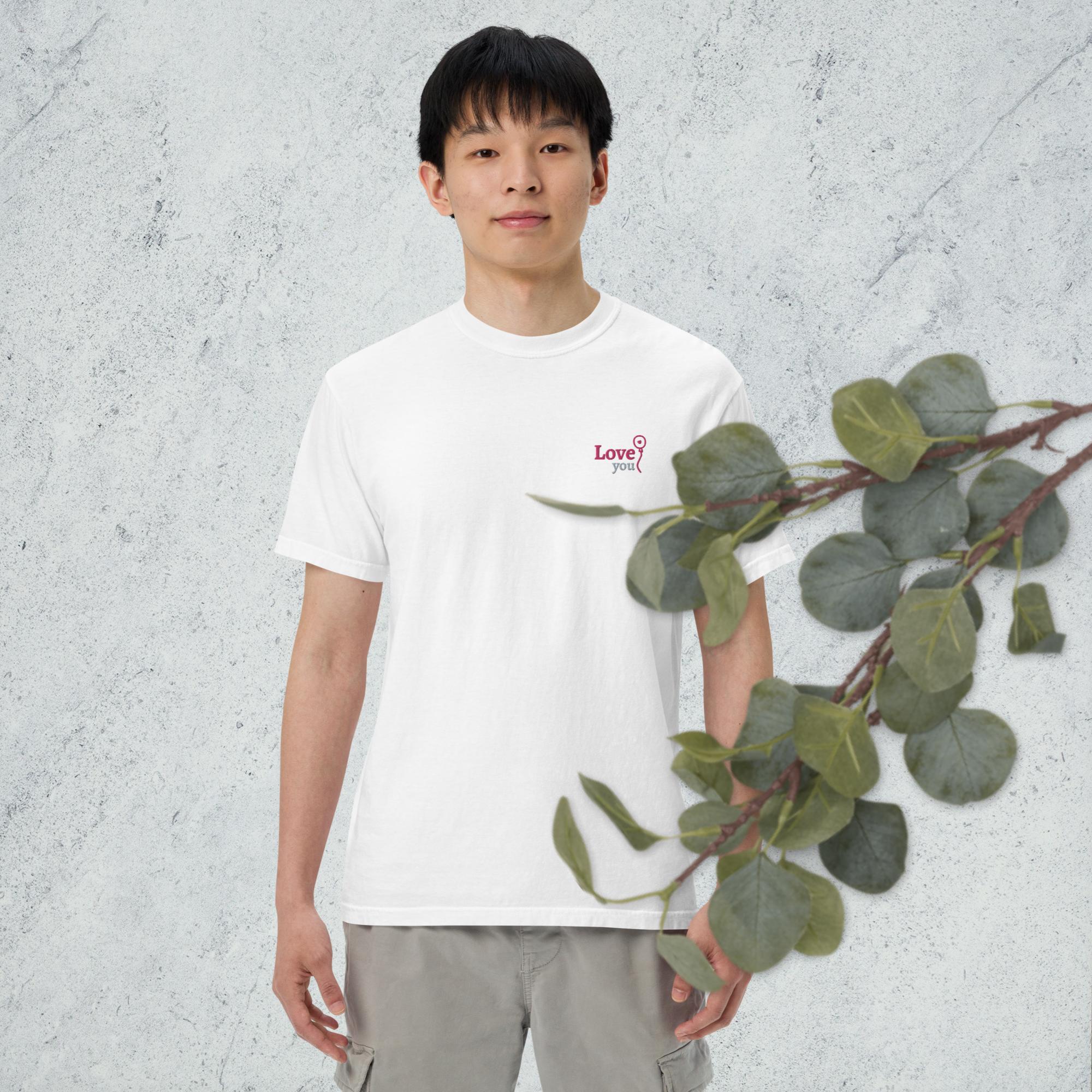 best Unisex garment-dyed heavyweight love t-shirt T-Shirt shop online at M2K Trends for Casual wear Graphic tees