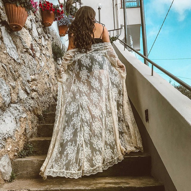 best Women Crochet Beach Knitted Beach Cover Up Dress Tunic Long dress shop online at M2K Trends for