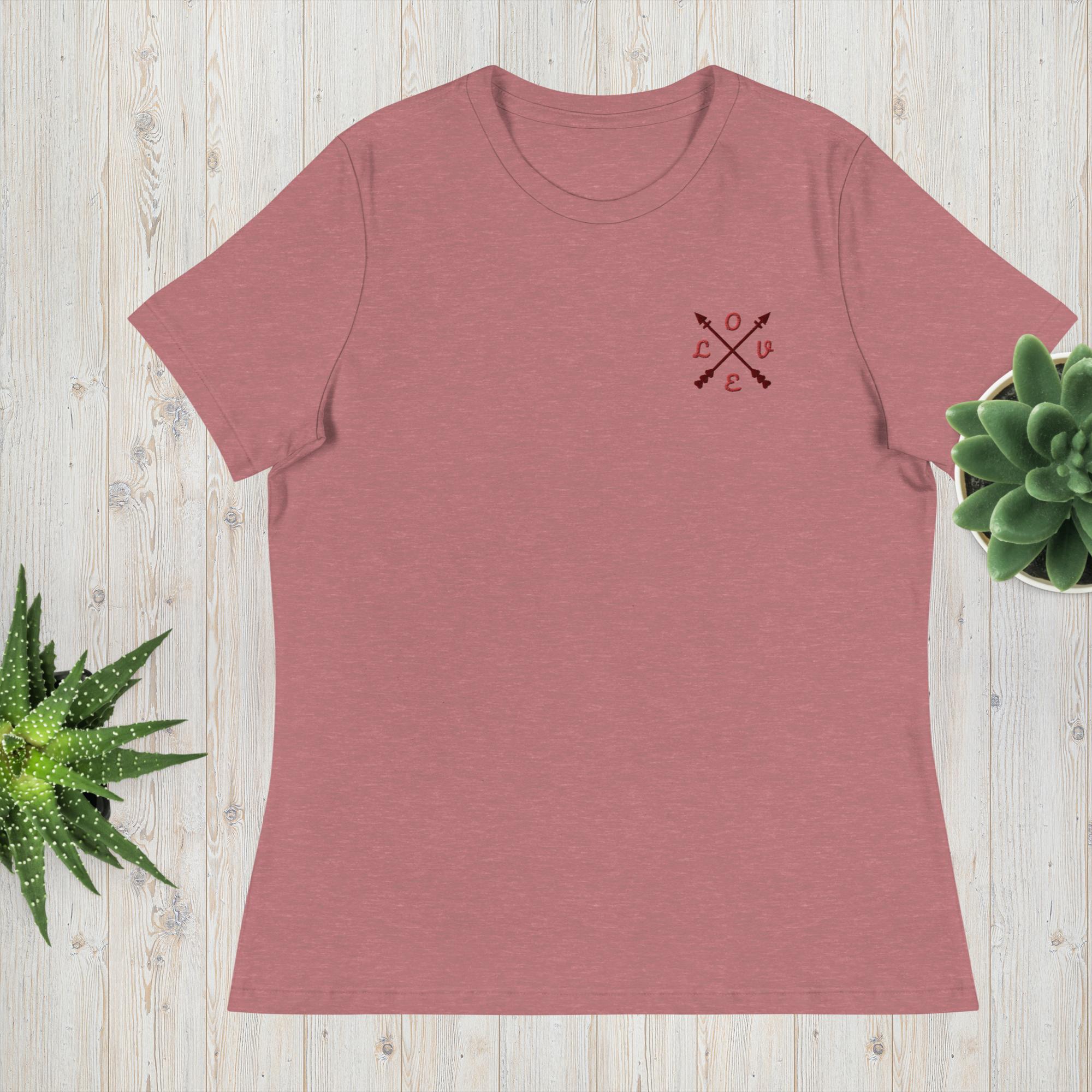 best Women's Relaxed love T-Shirt T-shirt shop online at M2K Trends for Casual wear Graphic tees