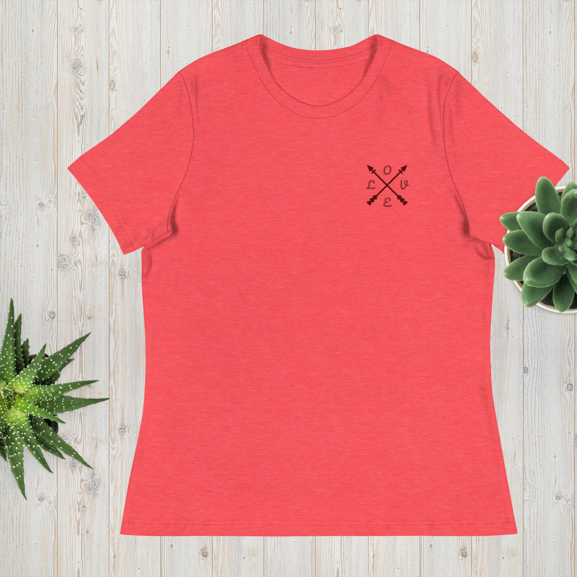 best Women's Relaxed love T-Shirt T-shirt shop online at M2K Trends for Casual wear Graphic tees